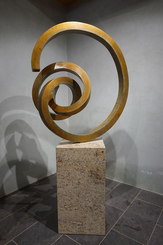 Gino Miles, Z Euphoric, 2023
Bronze on granite base, 42 x 39 x 39 inches on 30 x 16 x 16 inch base  
MILE00069