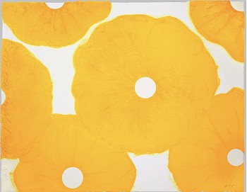 Donald Sultan -&nbsp;Z 6 Yellow Poppies; edition of 60