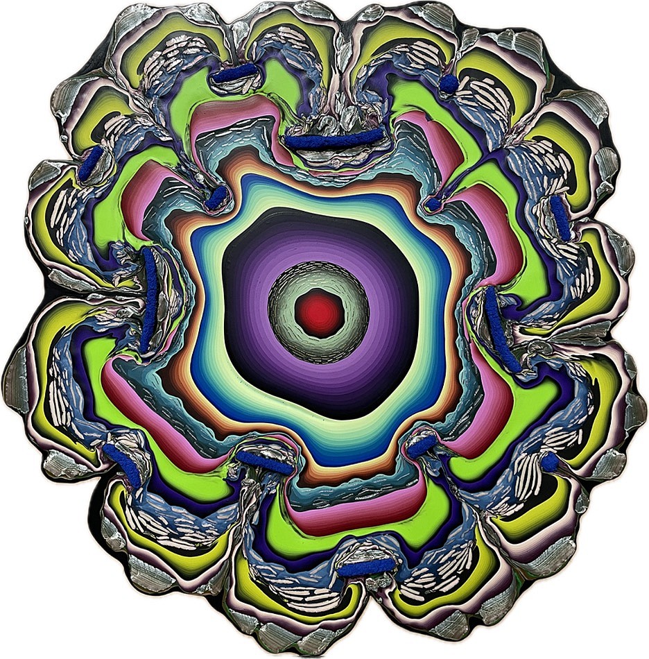 Holton Rower, 1 AP 22 D, 2024
Mixed Media on Wood, 46 x 45 in.
ROWE00004