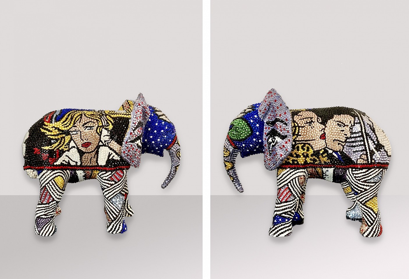 Metis Atash, Elephant You Are My Sunshine II, 2021
Resin, acrylic paint and 20,000 Swarovski crystals, 9 x 8 x 12 in.
ATAS00244