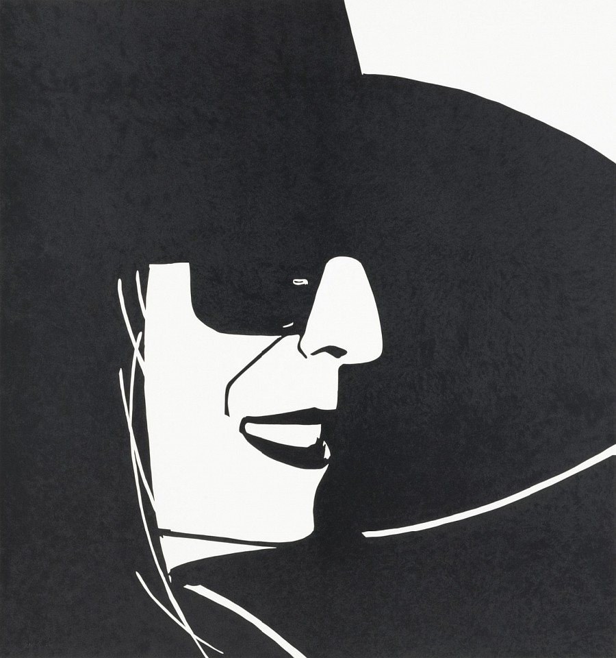 Alex Katz, Large Black Hat (Ada); edition 4/25, 2012
Silkscreen on Saunders Waterford hot press 410 gsm paper, 62 x 58 in.
KATZ00121