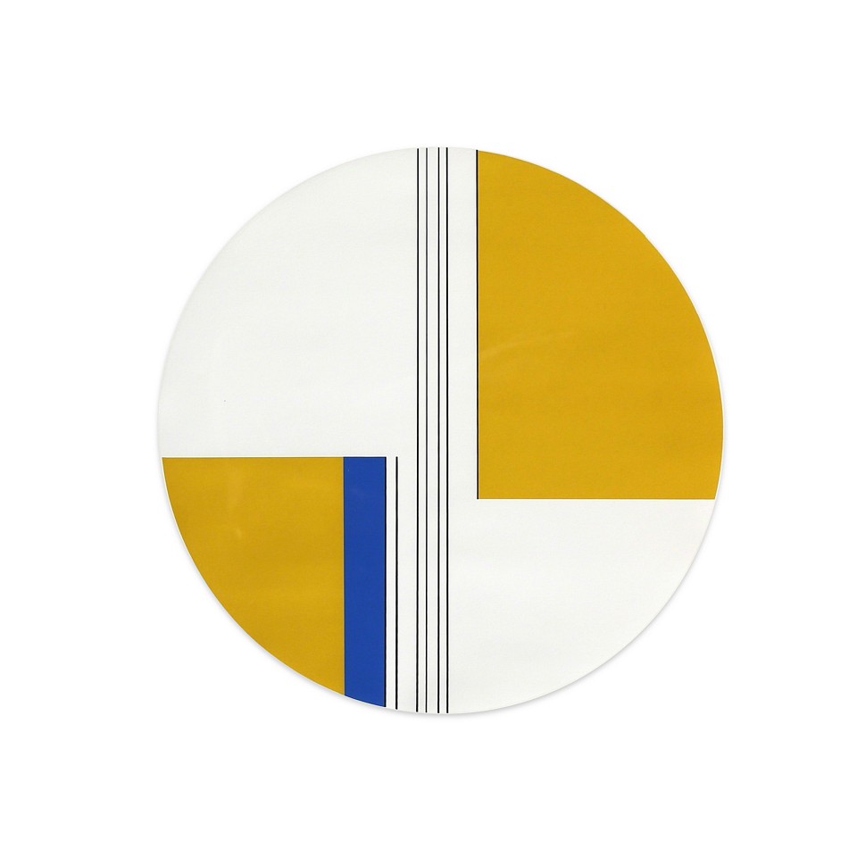 Ilya Bolotowsky, Tondo with Blue and Yellow, 1969
Oil on wood, 48 x 48 in.
BOLO00003
$70,000