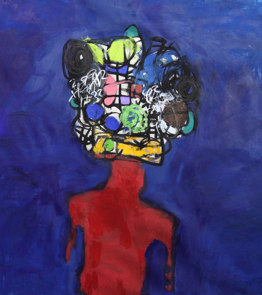 Taher Jaoui, Red Anthropoid, 2024
Mixed media on canvas, 65 x 57 in.
"Red Anthropoid" (2024) by Taher Jaoui is a striking mixed-media painting on canvas, measuring 65 x 57 inches. This visually compelling composition features a vivid red anthropomorphic figure set against a deep blue background, with a chaotic, colorful, and intricate abstract head structure. The fusion of gestural abstraction, bold color contrasts, and expressive mark-making evokes themes of identity, transformation, and subconscious expression.

Jaoui’s signature blend of abstract expressionism, figurative abstraction, and conceptual symbolism makes Red Anthropoid a powerful statement piece for collectors, interior designers, and contemporary art enthusiasts. Available exclusively at Sponder Gallery, this dynamic and thought-provoking artwork is a prime example of investment-grade contemporary art.


Taher Jaoui, contemporary abstract painting, modern abstract art, mixed media on canvas, figurative abstraction, expressionist painting, bold color contrast, fine art gallery, Sponder Gallery, art for collectors, luxury contemporary artwork, symbolic contemporary art, statement piece for interior design.
JAO00018
$16,800