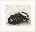 Bernar Venet, Effrondrement Lignes Indéterminées (Print 4, from the suite of 6), edition of 40
2022, Etching