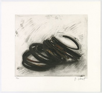 Bernar Venet - Effrondrement Lignes Indéterminées (Print 4, from the suite of 6), edition of 40