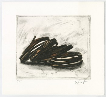 Bernar Venet - Effrondrement Lignes Indéterminées (Print 3, from the suite of 6), edition of 40