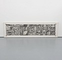 Jean Dubuffet, NFS Parcours; edition 6/80
1981, silkscreen on silk scroll
