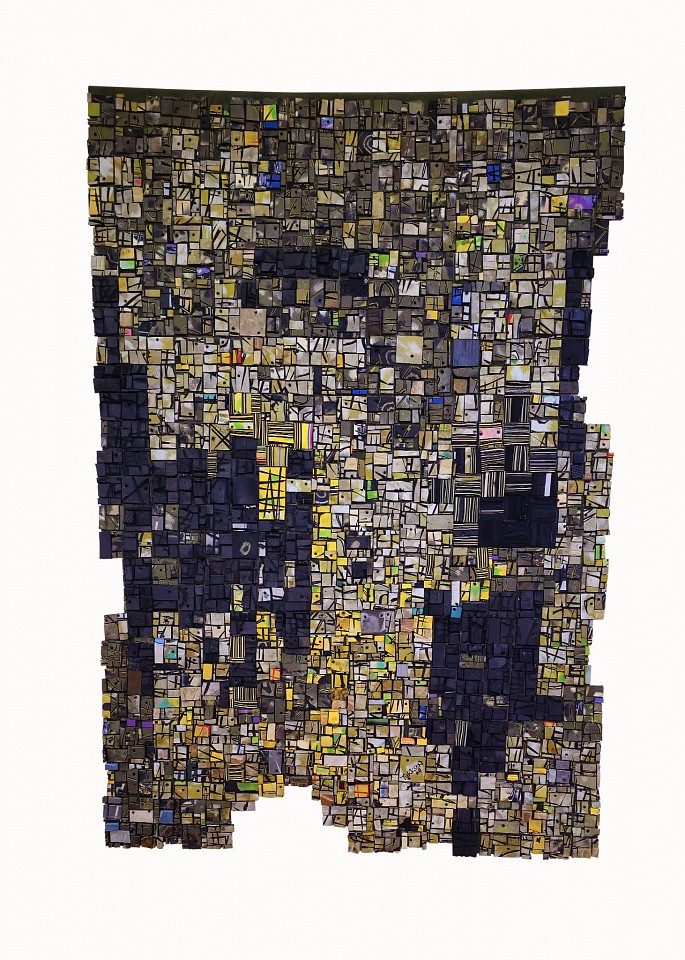 Patrick Tagoe Turkson, Z 509 Menenda Anopa 2, 2024
Found Flip Flops on Suede, 80 5/8 x 55 in.
TAGO00019