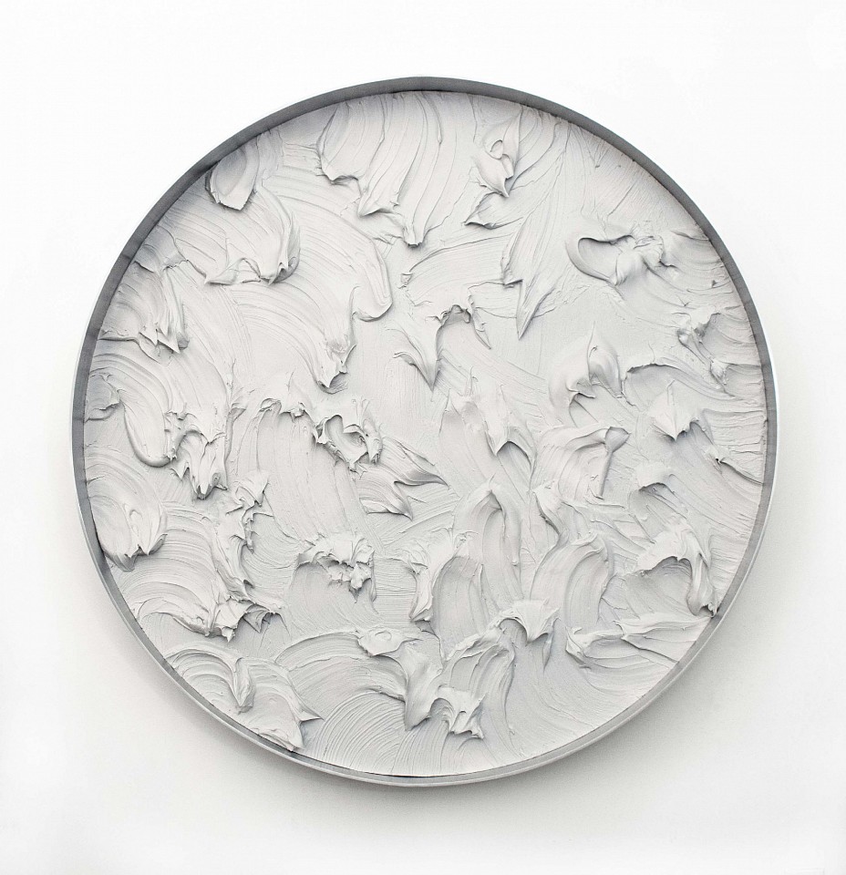Kx2 Ruth Avra & Dana Kleinman, White Sands, 2024
White Sands, 2024 brushed aluminum industrial bar with acrylic and mixed media on wood, 48 x 48 x 5 in.
Kx200080