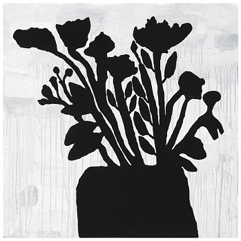 Work: Donald Baechler Flowers in Vase; edition 35/50