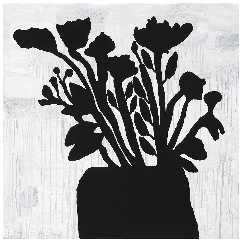 Donald Baechler, Flowers in Vase; edition 35/50, 2009
9 color screen print with enamel and flocking on 4-ply museum board, 58 x 58 inches (paper) /  62 x 62 inches (framed)
BAEC00014