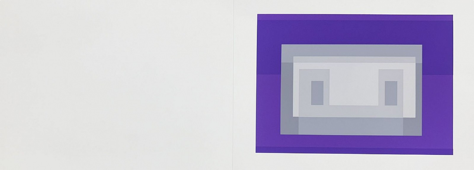 Josef Albers, Variant: Portfolio 2  Folder 18; from Formulation Articulation; edition 238/1000, 1972
screenprint on Mohawk Superfine Bristol paper, 15 x 40 in.
00052