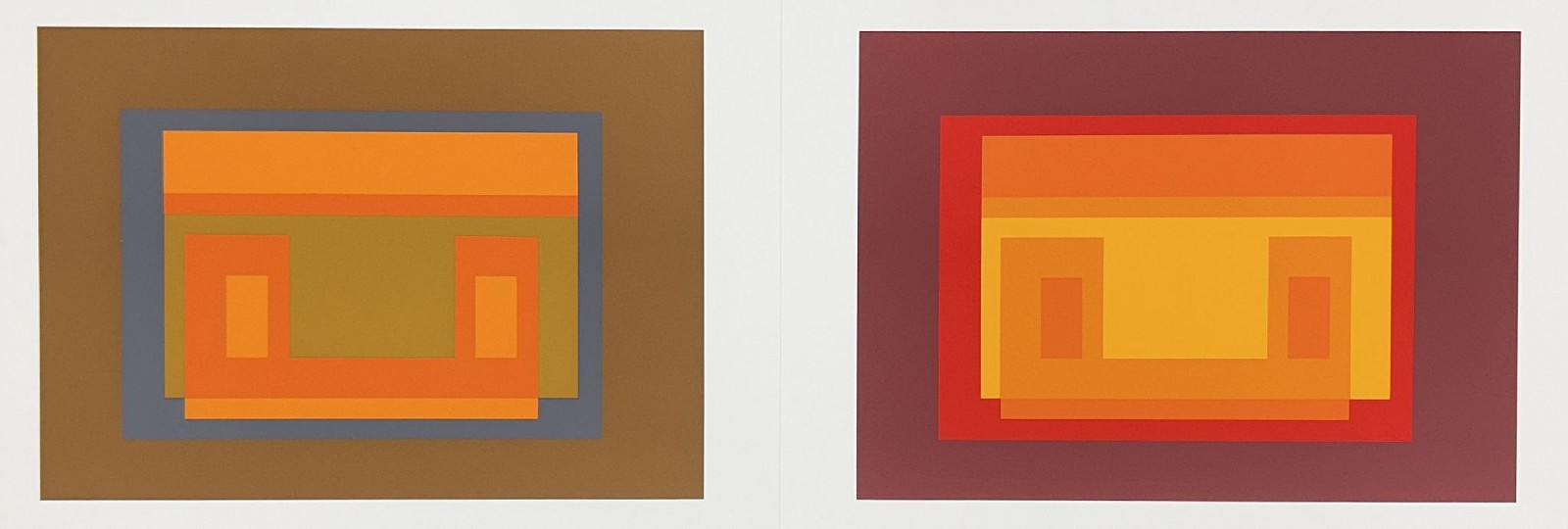 Josef Albers, Variant: Portfolio 1  Folder 11; from Formulation Articulation; edition 238/100, 1972
screenprint on Mohawk Superfine Bristol paper, 15 x 40 inches (paper) / 17 x 42 inches (framed)
00012