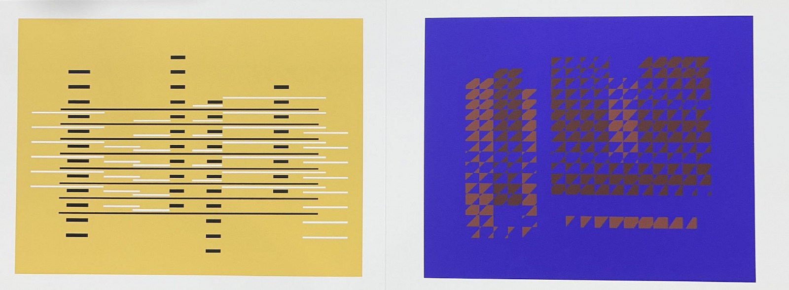 Josef Albers, Skyscrapers: Portfolio 2  Folder 15; from Formulation Articulation; edition 238/1000, 1972
screenprint on Mohawk Superfine Bristol paper, 15 x 40 in.
00049