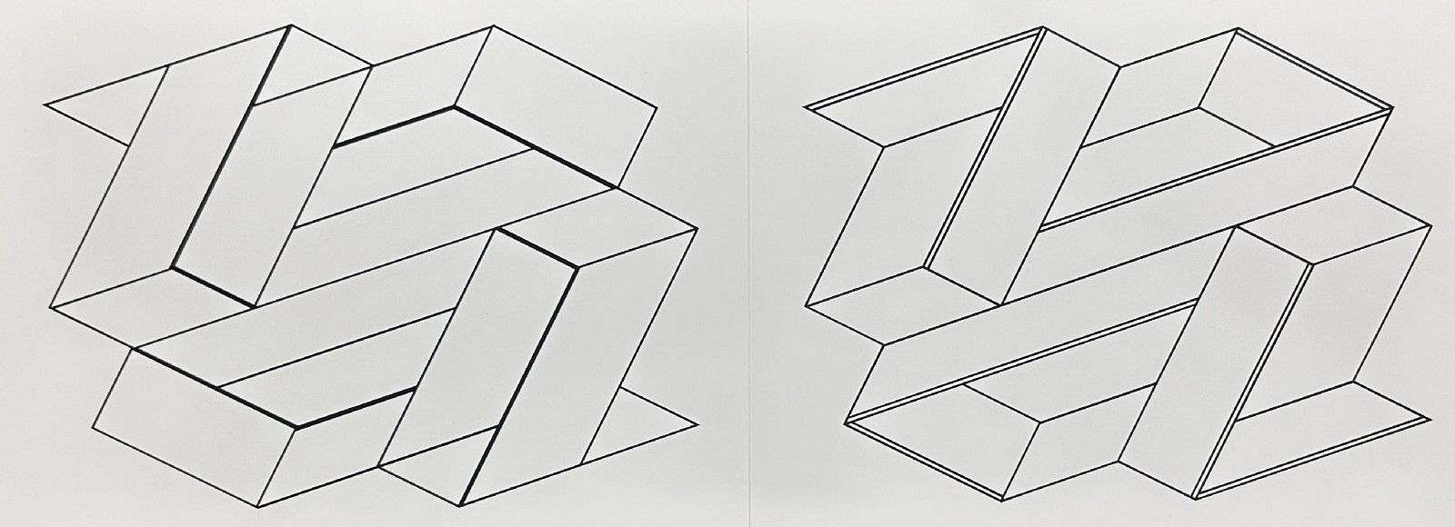 Josef Albers, Linear Constructions: Portfolio 2  Folder 21; from Formulation Articulation; edition 238/1000, 1972
screenprint on Mohawk Superfine Bristol paper, 15 x 40 in.
00055