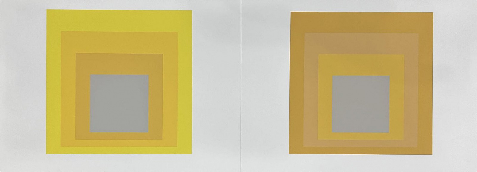 Josef Albers, Homage to the Square: Portfolio 1  Folder 20; from Formulation Articulation; edition 238/1000, 1972
screenprint on Mohawk Superfine Bristol paper, 15 x 40 in.
00021