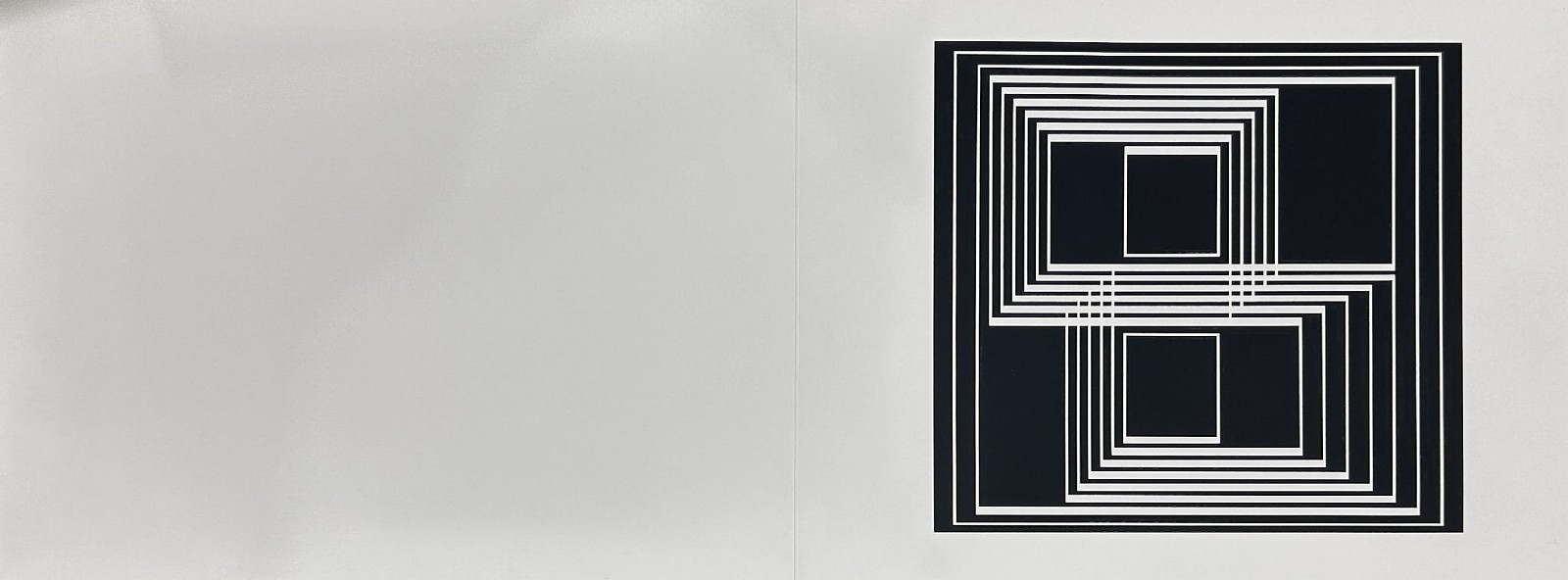 Josef Albers, Graphic Tectonic: Portfolio 1  Folder 33; from Formulation Articulation; edition 238/1000, 1972
screenprint on Mohawk Superfine Bristol paper, 15 x 40 in.
00034