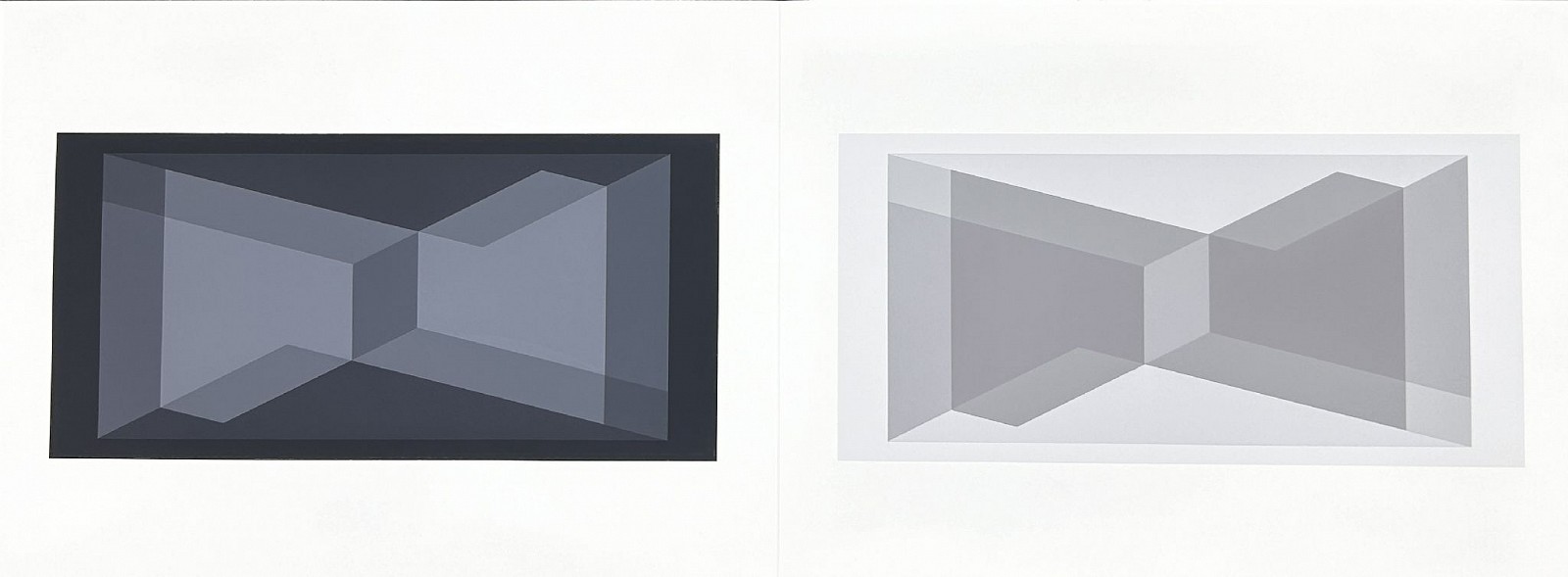 Josef Albers, Biconjugate: Portfolio 1  Folder 9; from Formulation Articulation; edition 238/1000, 1972
screenprint on Mohawk Superfine Bristol paper, 15 x 40 in.
00010
