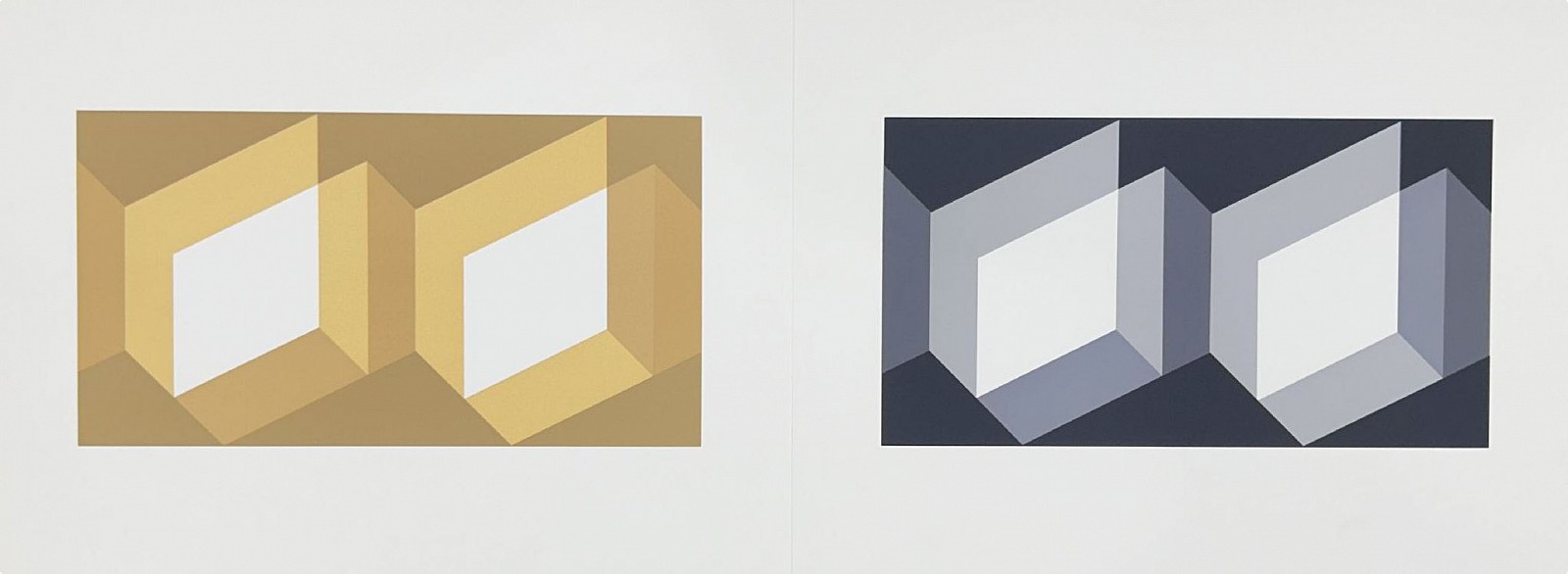 Josef Albers, Biconjugate: Portfolio 1  Folder 27; from Formulation Articulation; edition 238/1000, 1972
screenprint on Mohawk Superfine Bristol paper, 15 x 40 in.
00028
