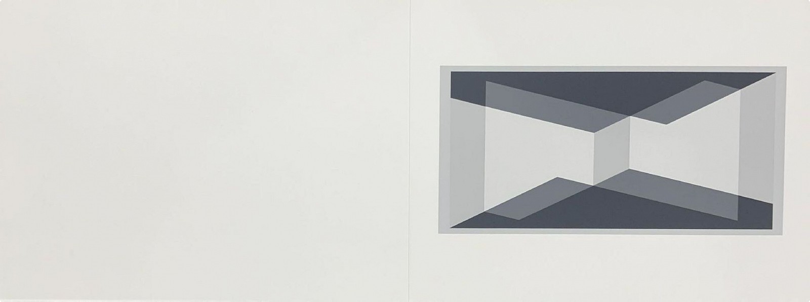 Josef Albers, Biconjugate: Portfolio 1  Folder 10; from Formulation Articulation; edition 238/1000, 1972
screenprint on Mohawk Superfine Bristol paper, 15 x 40 in.
00011