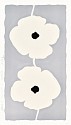 Donald Sultan, Z Double Poppies White; edition of 25
2025, Color silkscreen with enamel inks, flocking, and sand on Rising 4-ply museum board