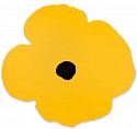 Donald Sultan, Z Yellow Wall Poppy, Oct 15, 2024; edition of 30
2024, Shaped aluminum with acrylic polyurethane paint and black flock