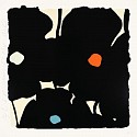 Donald Sultan, Z Black Poppies with Colors; edition of 40
2026, Color silkscreen with enamel inks, flocking, and tar-like texture on Rising 4-ply museum board
