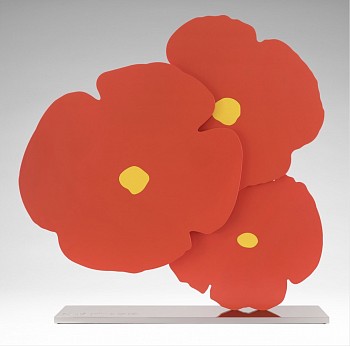 Donald Sultan -&nbsp;Z Red with Yellow; edition of 25