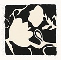 Donald Sultan, Z Little Lantern Flowers (White); edition of 30
2025, Color Silkscreen with enamel inks, and tar-like texture on Rising 2-ply museum board