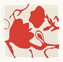 Donald Sultan, Z Little Lantern Flowers (Red); edition of 30
2025, Color Silkscreen with enamel inks, and tar-like texture on Rising 2-ply museum board