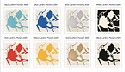 Donald Sultan, Z Little Lantern Flowers (Portfolio of 8 works); edition of 30
2025, Color Silkscreen with enamel inks, and tar-like texture on Rising 2-ply museum board