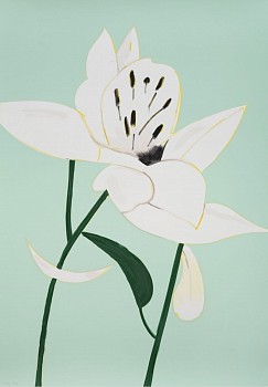 Alex Katz -&nbsp;Z White Lilies 4; edition of 50