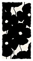 Donald Sultan, Z Vertical Poppies - Black; edition of 25
2026, silkscreen in colors with enamel inks, flocking and sand on 4-ply museum board