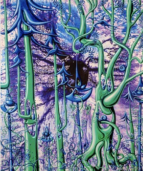 Kenny Scharf -&nbsp;Z Woodz (from Woodz 'N Thingz portfolio); edition of 40
