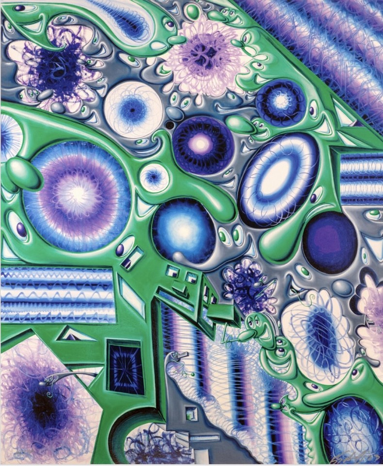Kenny Scharf, Z 'N Things (from Woodz 'N Thingz portfolio); edition of 40, 2023
Archival pigment ink print with silkscreened high gloss varnish and diamond dust on Innova Etching Cotton Rag 315 gsm fine art paper, 50 1/2 x 42 in.
SCHA00052